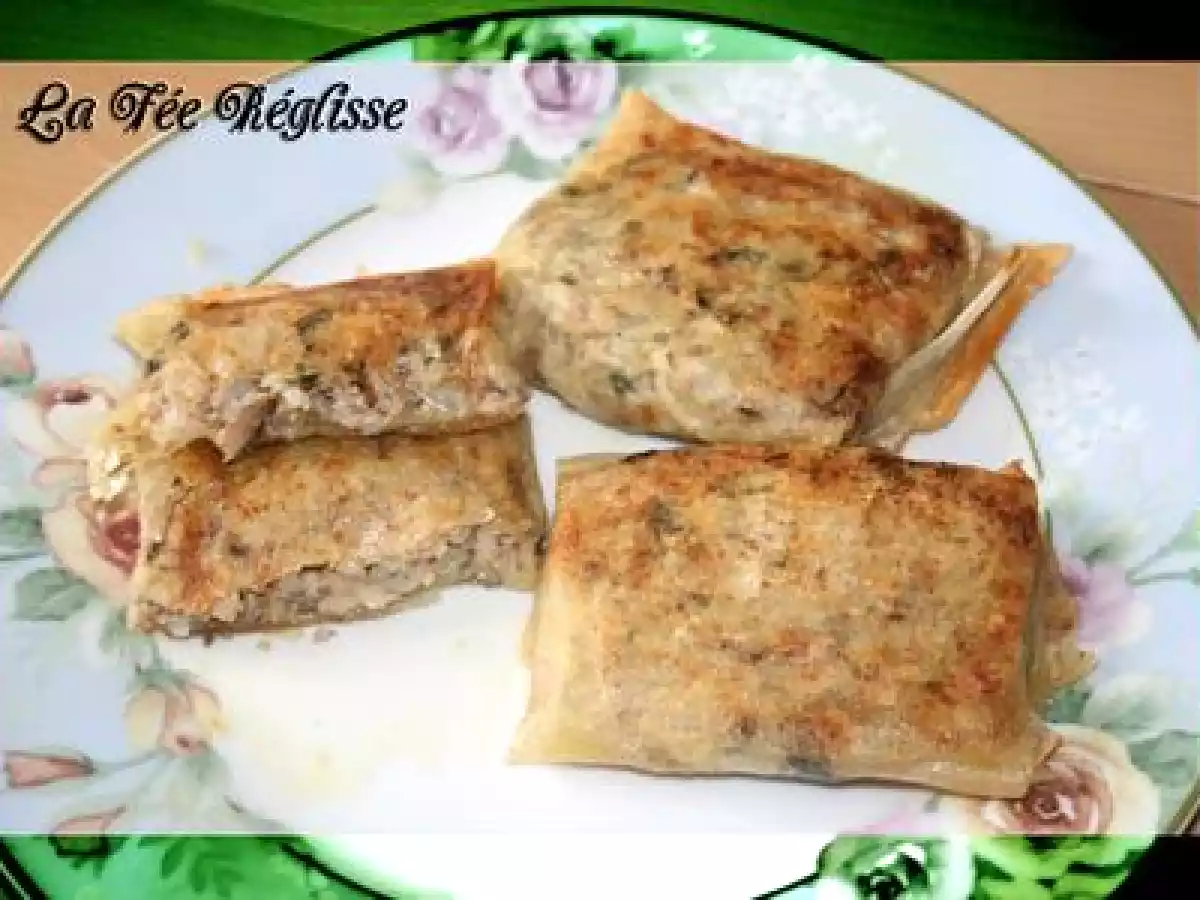 Bricks aux sardines au fromage de chèvre