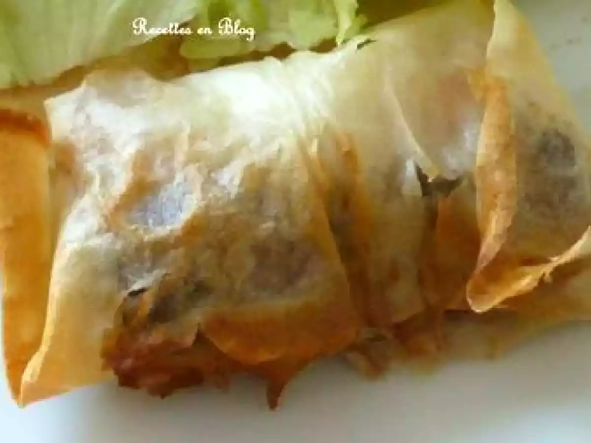 BRICKS D'AUBERGINE CHÈVRE SAUMON FUME