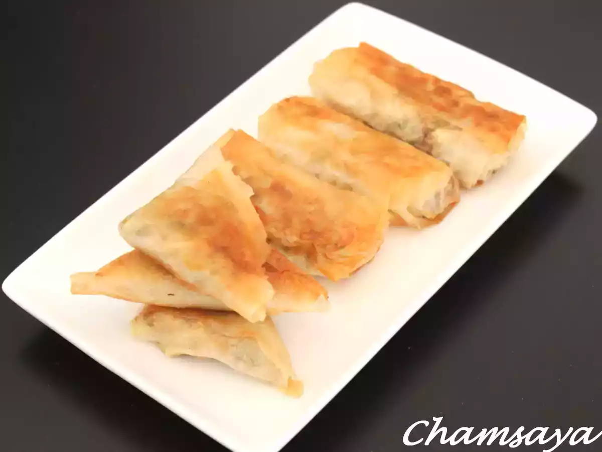 Bricks thon, pommes de terre, chèvre doux