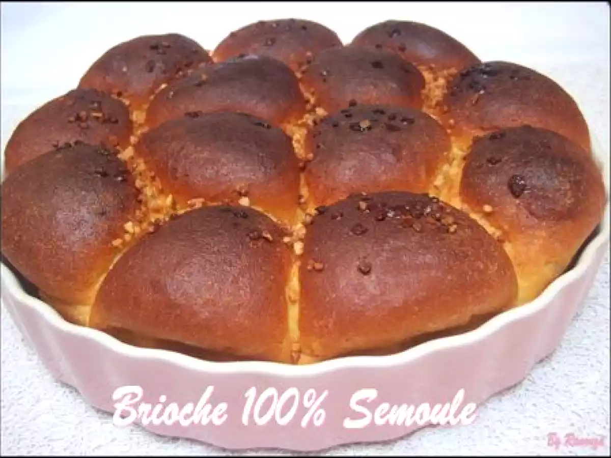 Brioche 100% semoule