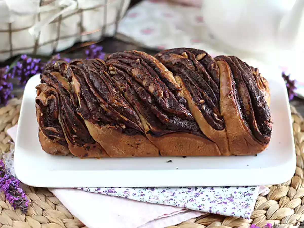 Brioche babka au chocolat et aux noisettes - photo 4