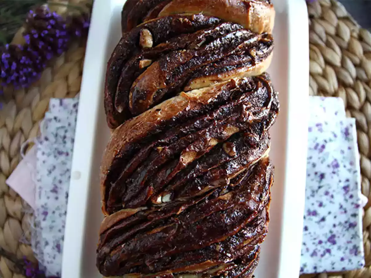 Brioche babka au chocolat et aux noisettes - photo 6