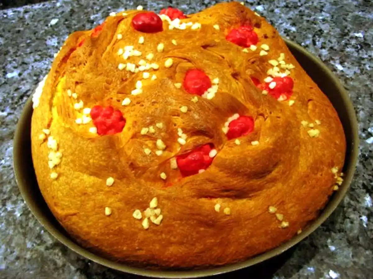 Brioche de St Genix ou brioche aux pralines rouges