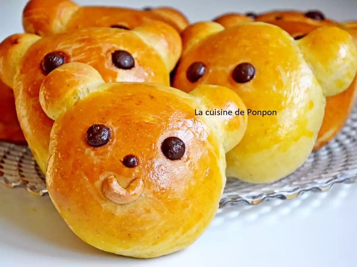 Brioche nounours aux épices de pain d'épices