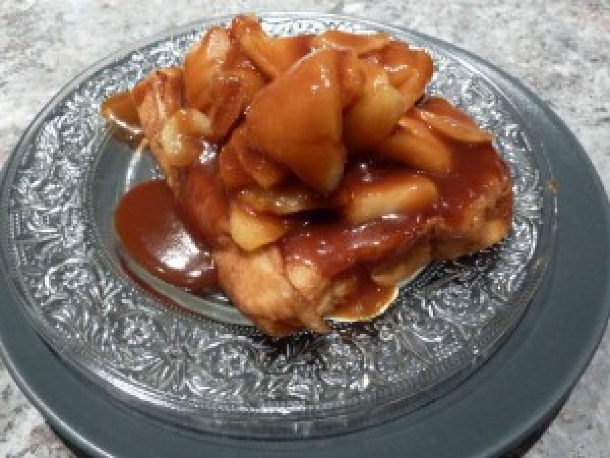 Brioche Perdue Aux Pommes Et Caramel Au Beurre Sale Recette Ptitchef