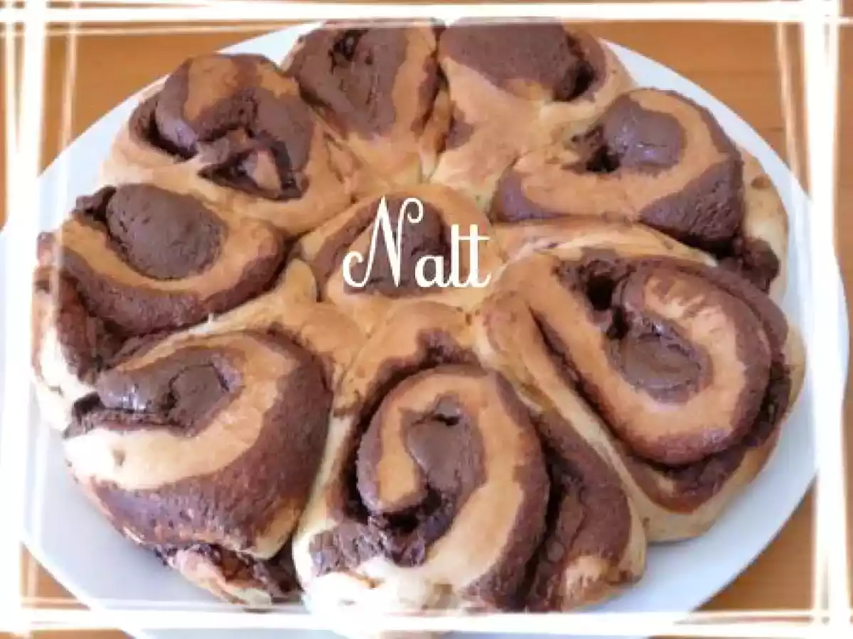 Brioche roulée au nutella