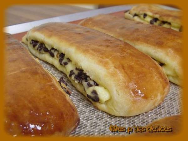 Brioche suisse à la crème pâtissière et aux pépites de chocolat - photo 2