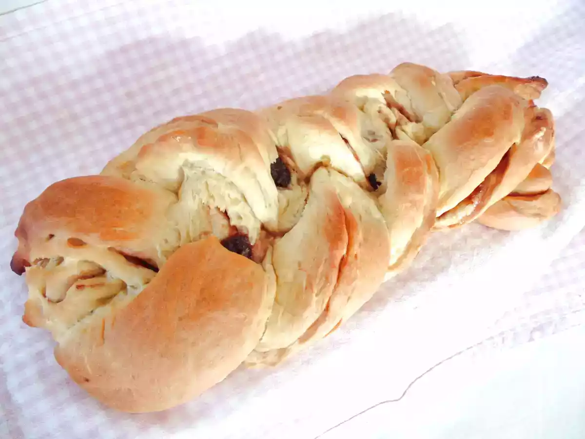 Brioche tressée figue et framboise - photo 2