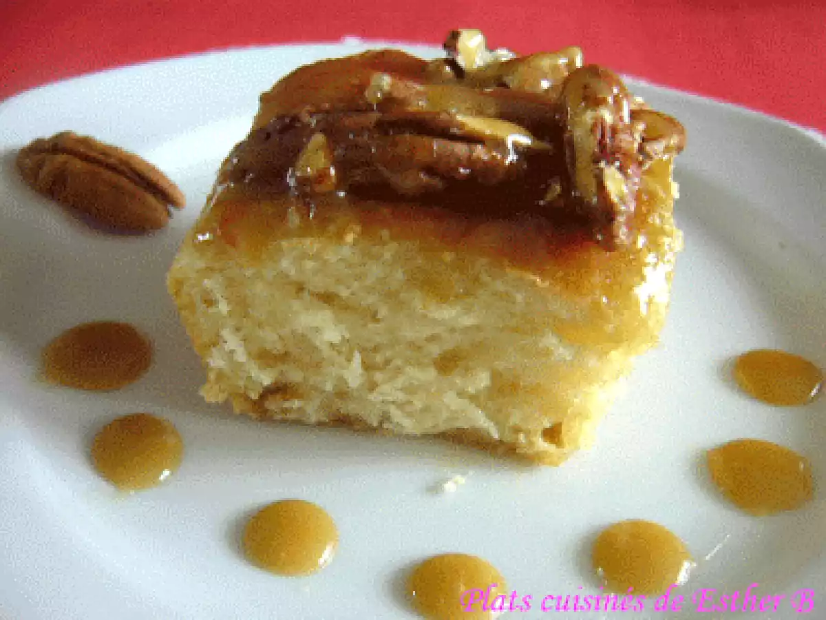 Brioches aux pacanes et au caramel