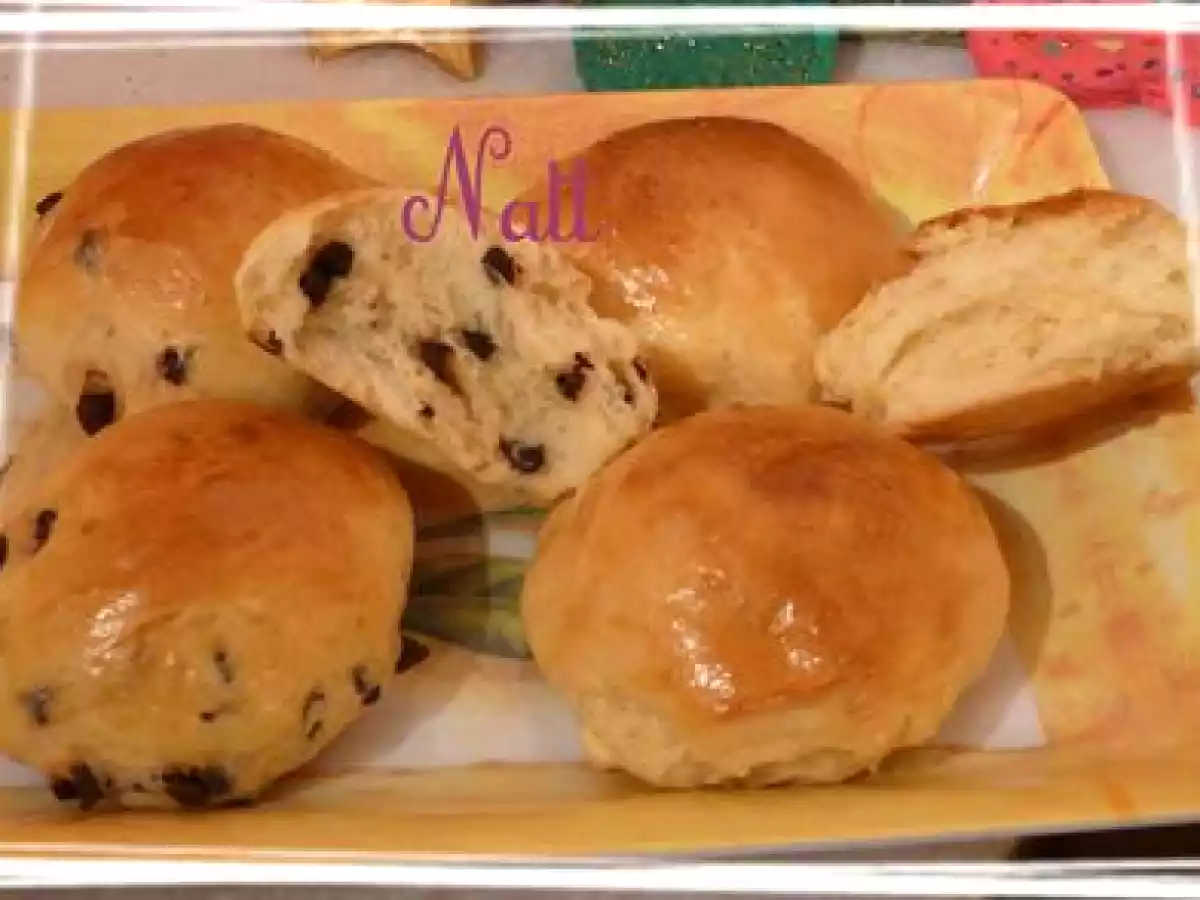 Brioches aux pépites de chocolat noir et blanc - photo 2