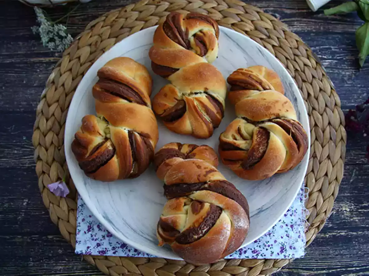 Brioches tressées au Nutella