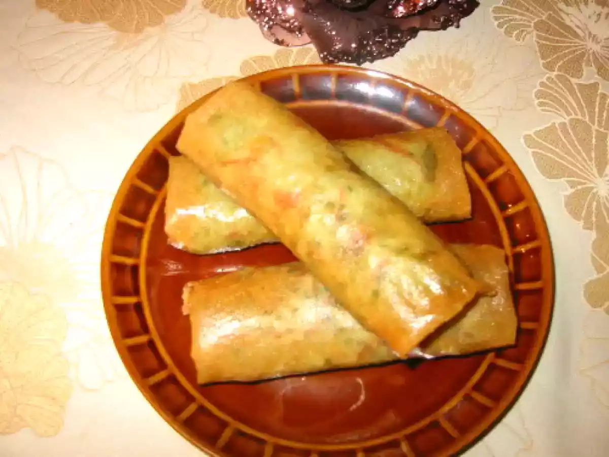 Briouates à la mortadelle et aux olives