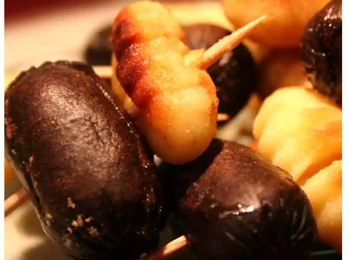 Brochette Boudin-Gnocchi