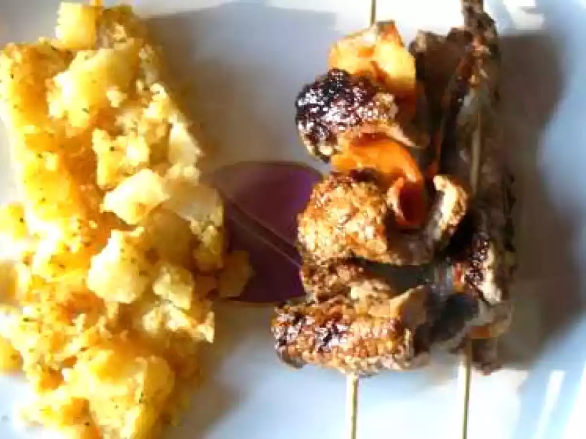 Brochette de boeuf carotte