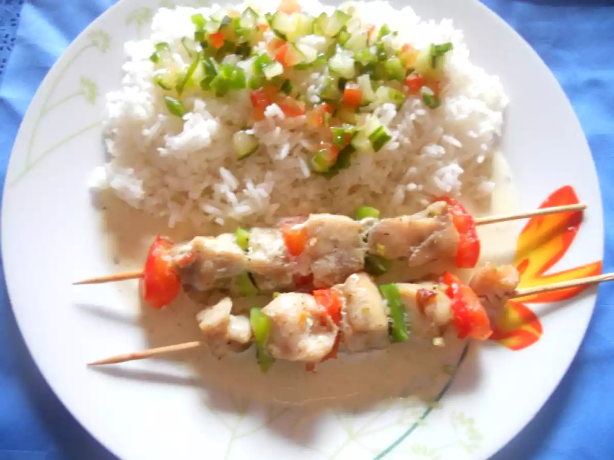 Brochette de daurade combava