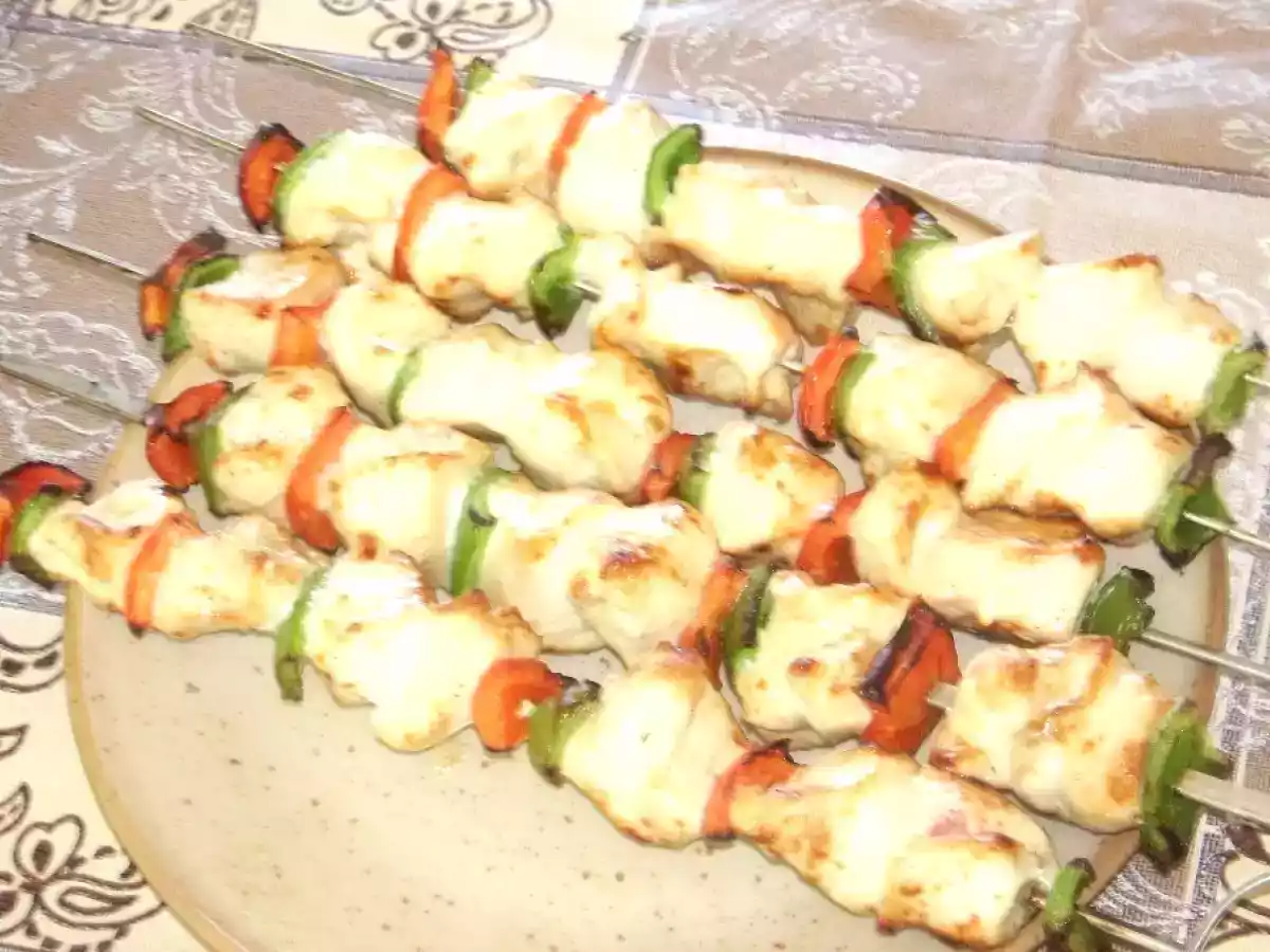 Brochette de poulet marinée à l'ancienne