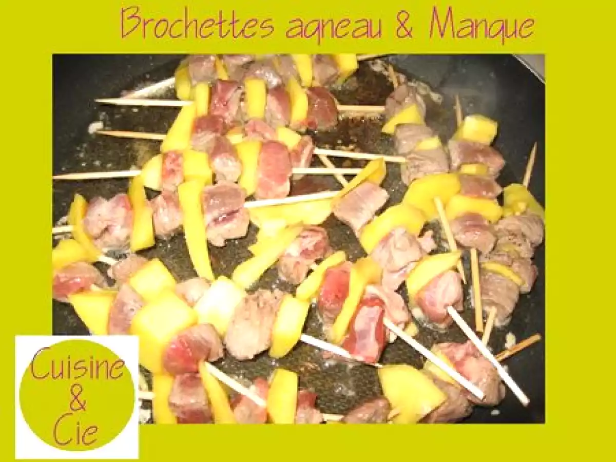 Brochettes Agneau & mangue