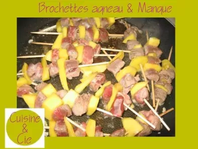 Brochettes Agneau & mangue