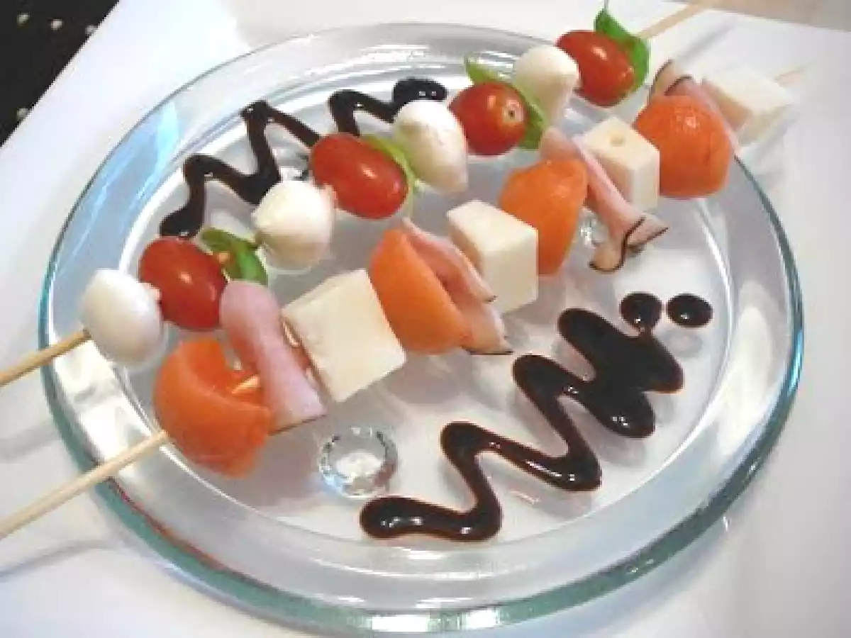 Brochettes apéritives improvisées