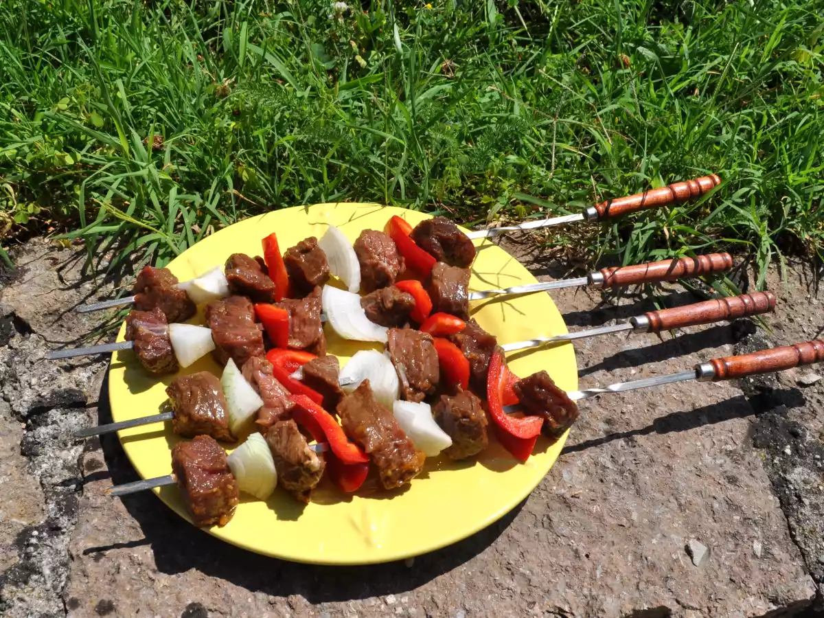 Brochettes de boeuf teriyaki