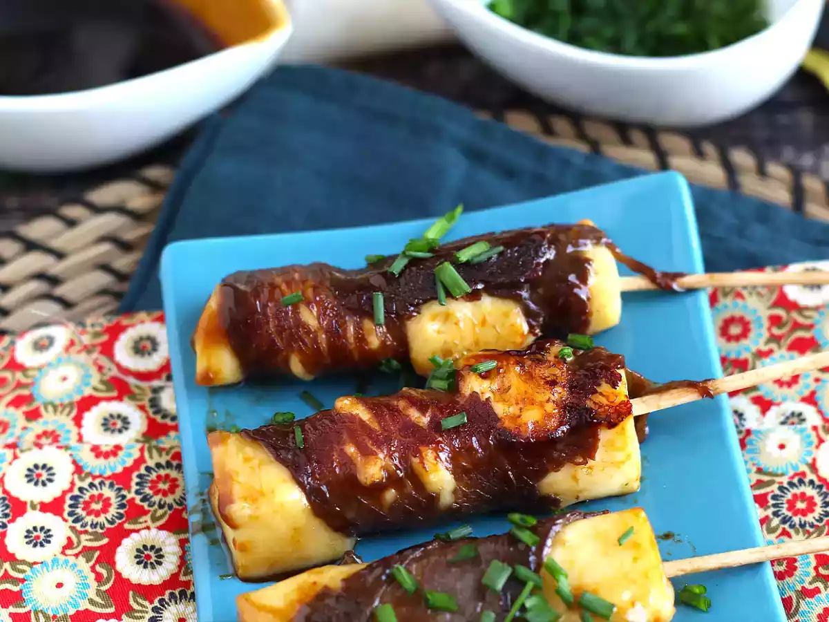 Brochettes de boeuf Yakitori au fromage - photo 3