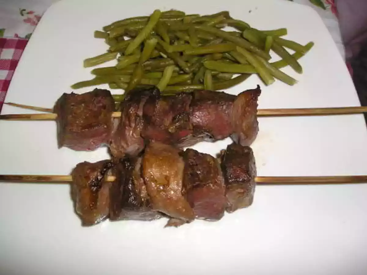 Brochettes de canard sauce soja