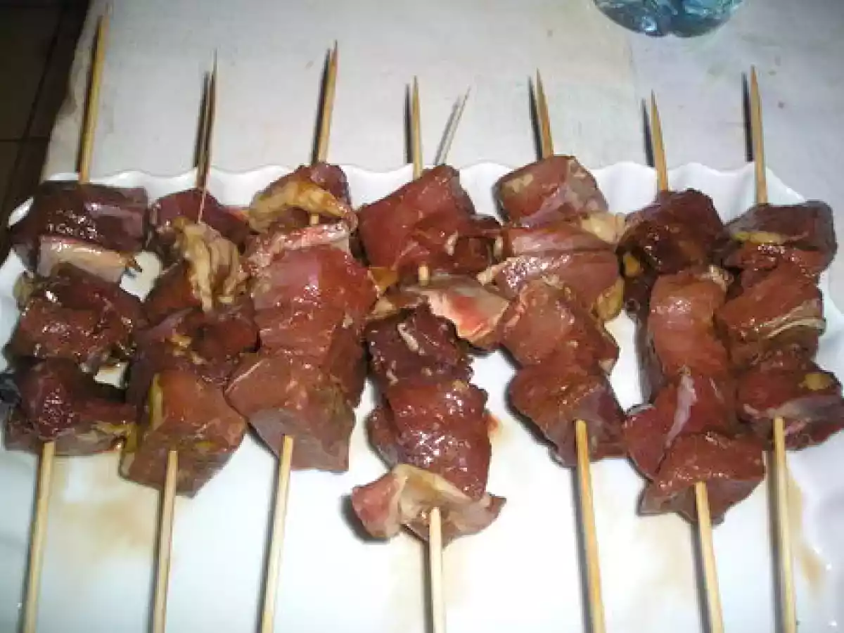 Brochettes de canard sauce soja - photo 2