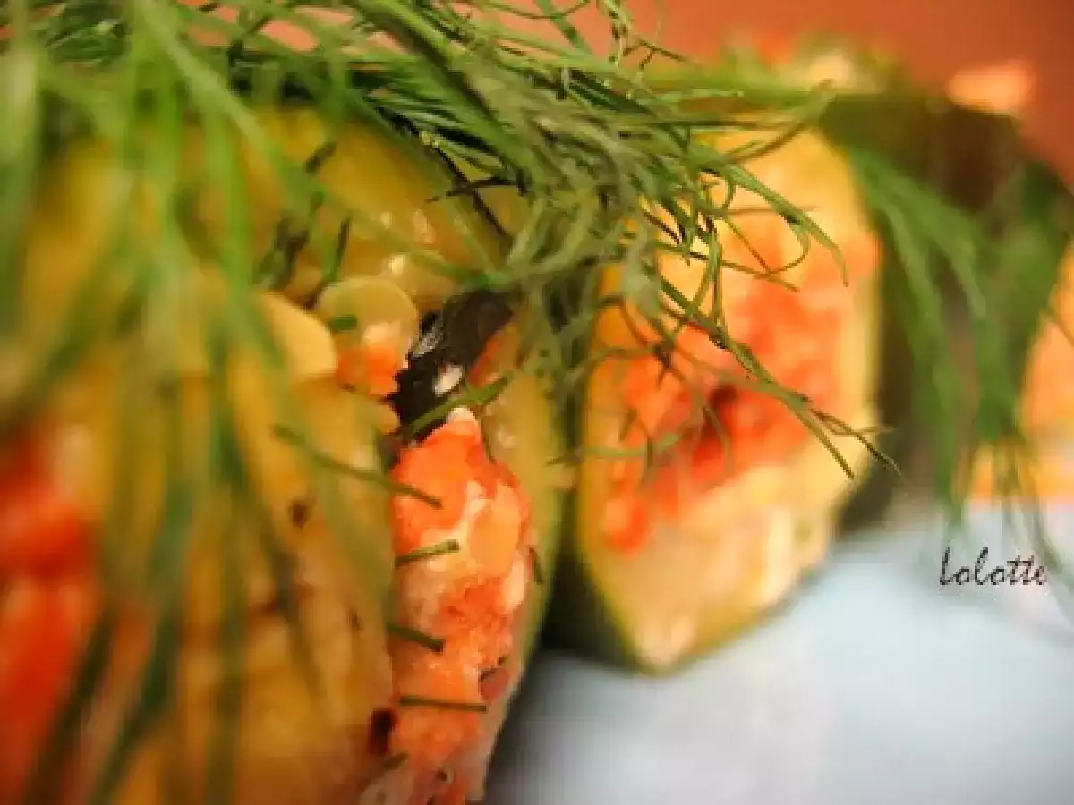 Brochettes de courgettes farcies saumon fumé - photo 3