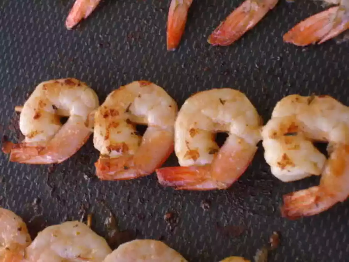 Brochettes de crevettes à la plancha - photo 2