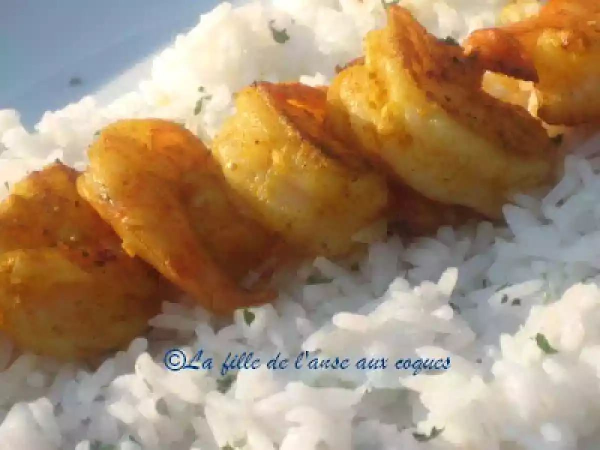 BROCHETTES DE CREVETTES AU COLOMBO - photo 3