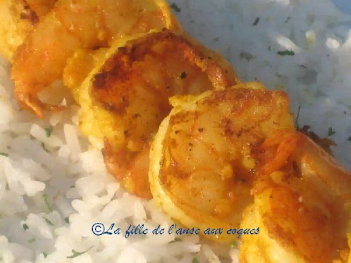 BROCHETTES DE CREVETTES AU COLOMBO - photo 4