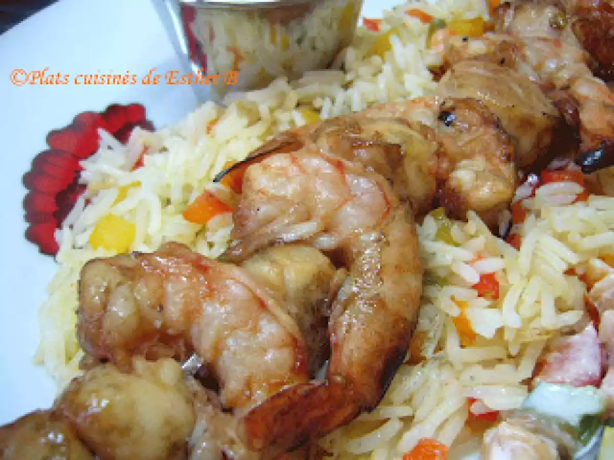 Brochettes de crevettes et de pétoncles - photo 3