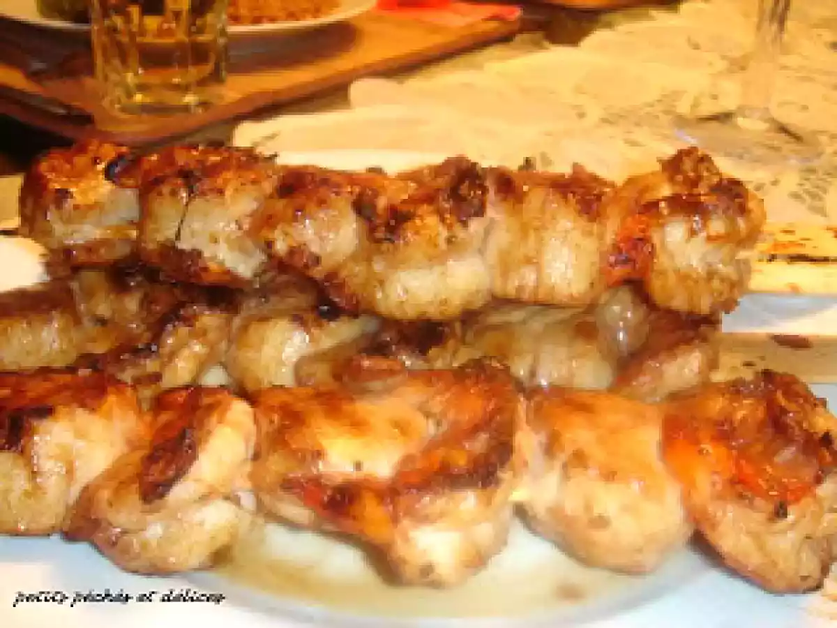 Brochettes de crevettes et de pétoncles grillés à la teriyaki - photo 2