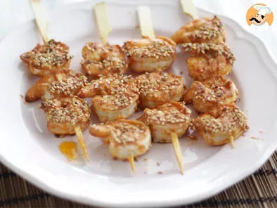 Brochettes de crevettes sauce chinoise, photo 1