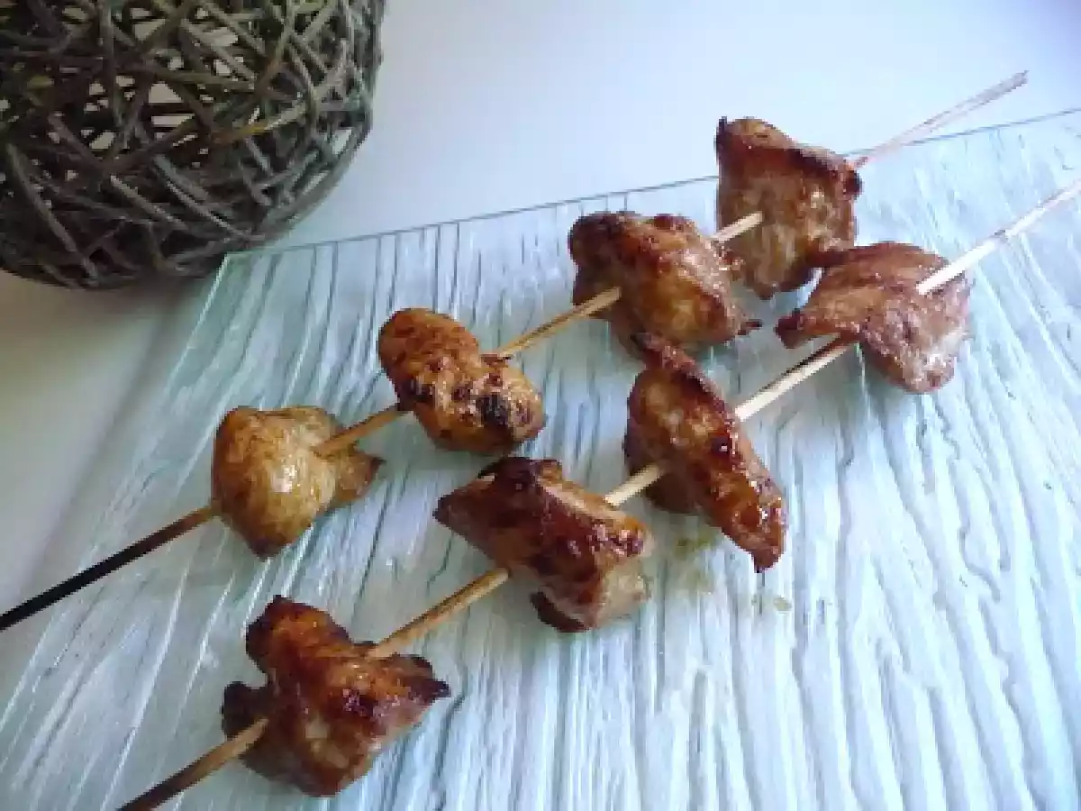Brochettes de dinde marinées à l'aigre-doux