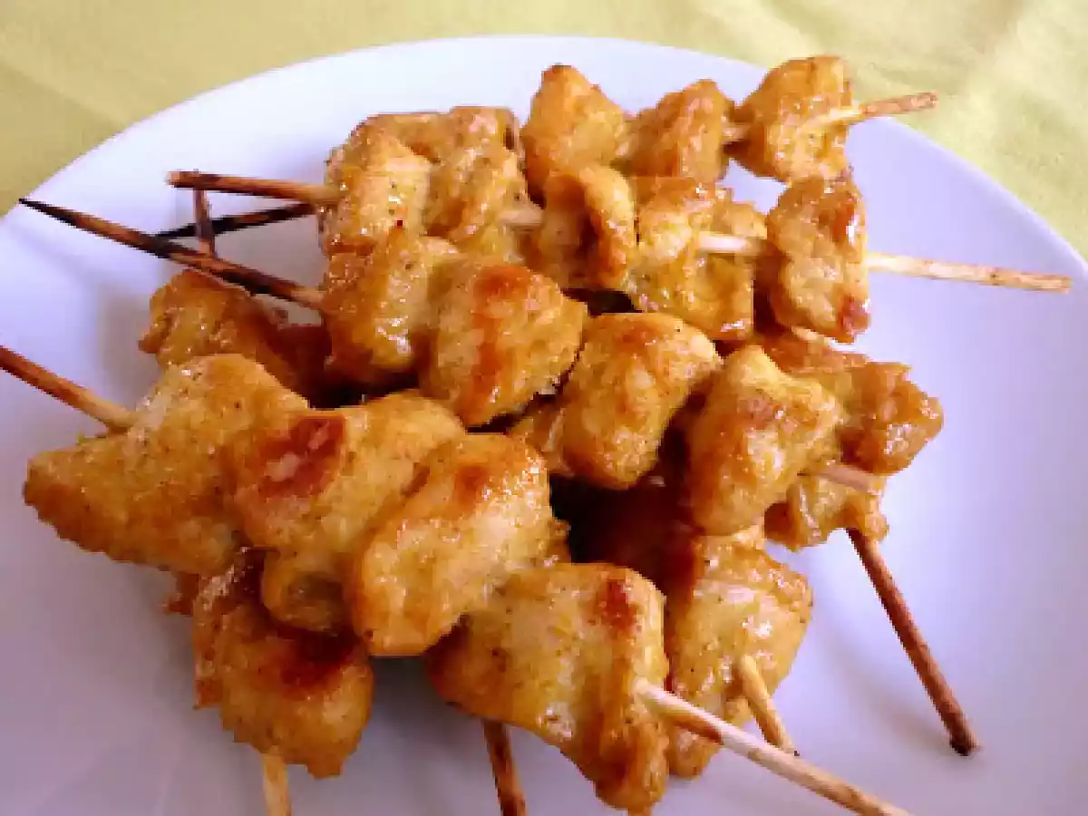 Brochettes de dinde satay
