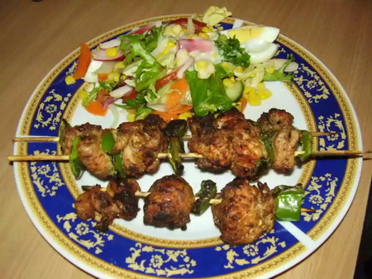 BROCHETTES DE DINDES EPICEES A LA PAKISTANAISE