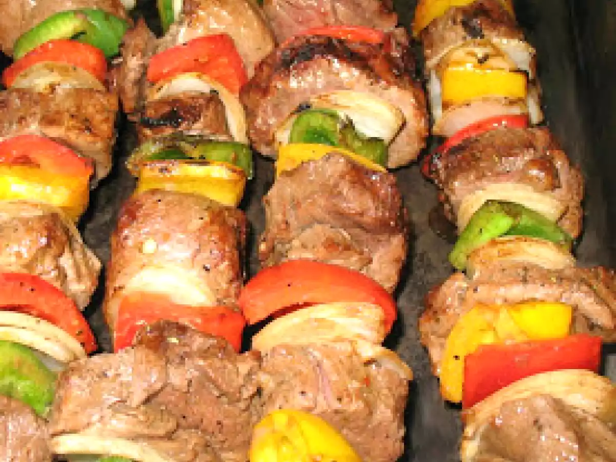 Brochettes de Filet de Veau et Légumes sur BBQ - photo 2