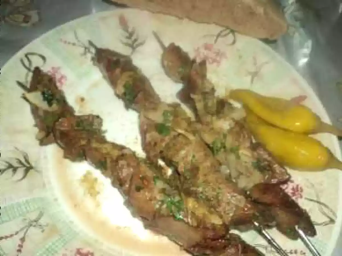 Brochettes de foie d'agneau à la marocaine