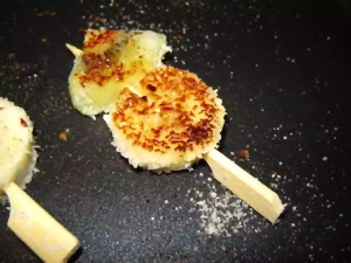 Brochettes de fruits à la plancha