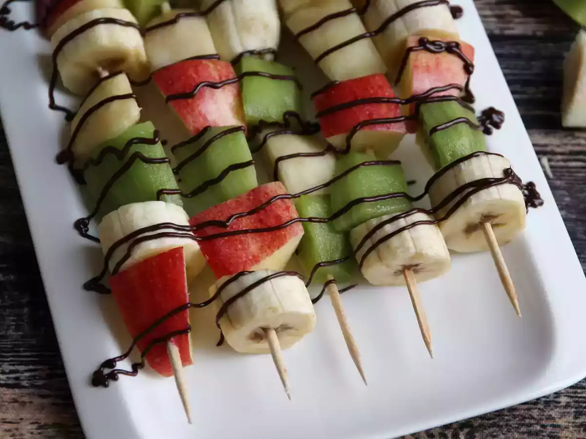 Brochettes de fruits au chocolat pour une fin de repas extra fraîche! - photo 2