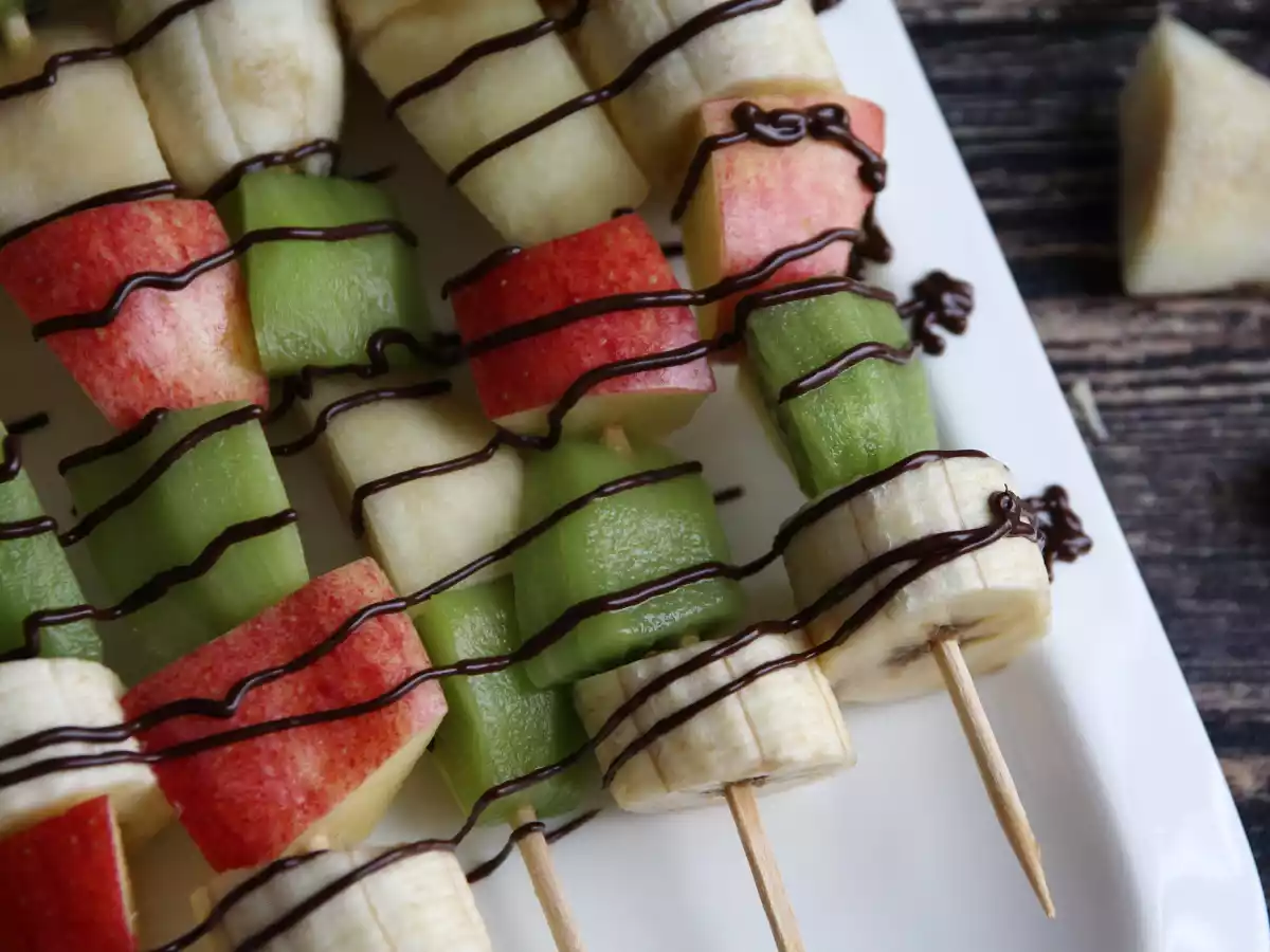 Brochettes de fruits au chocolat pour une fin de repas extra fraîche! - photo 4