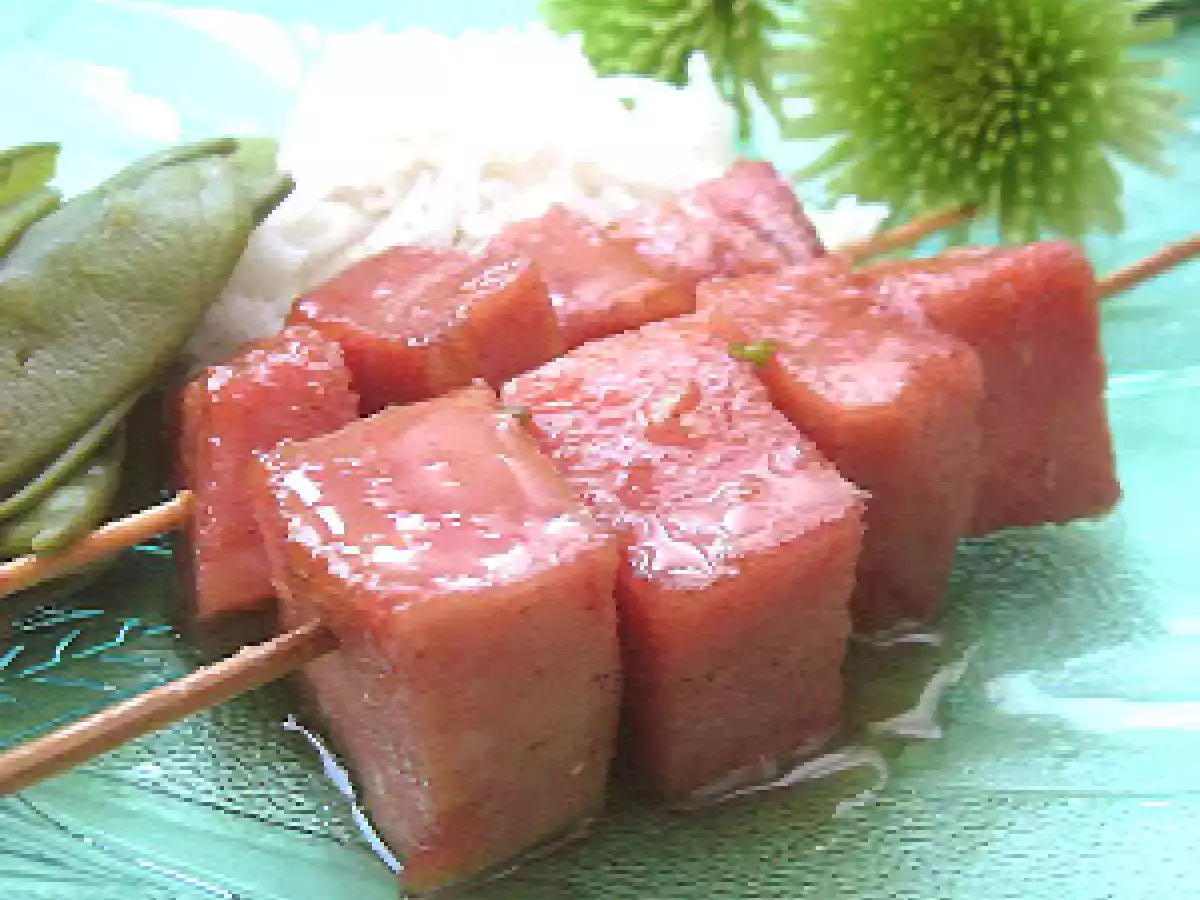 Brochettes de jambon Louisiane