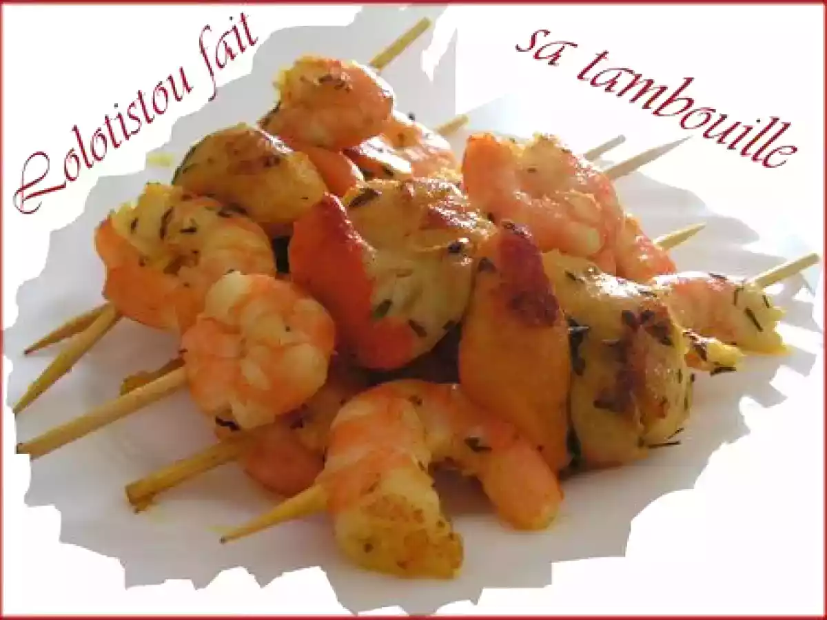 BROCHETTES de la mer