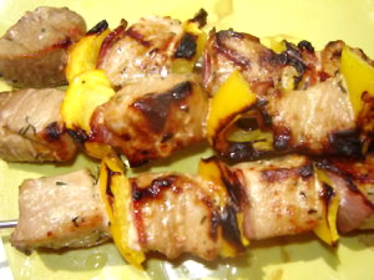 Brochettes de la mer pour BBQ de fête des mères