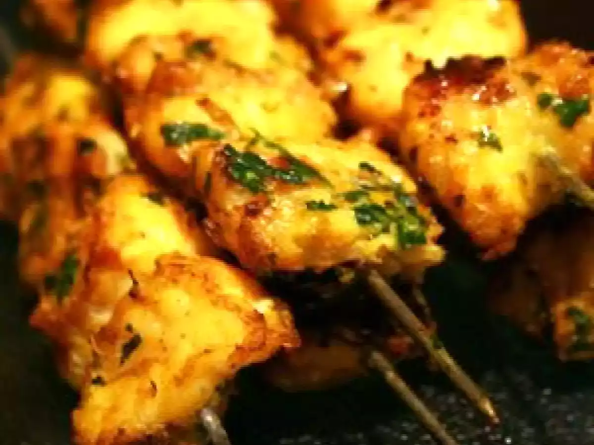 Brochettes de lotte au miel et à l'orange