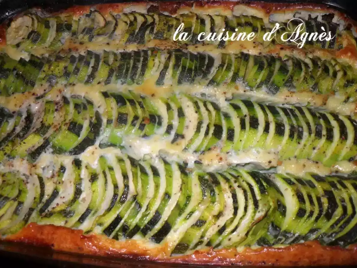 Brochettes de poulet au citron et gratin de courgettes au parmesan - photo 2