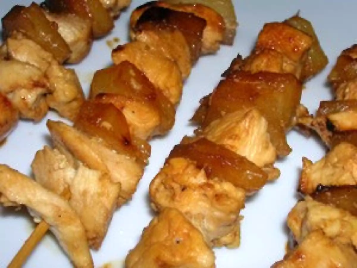 Brochettes de poulet caramélisées - photo 2