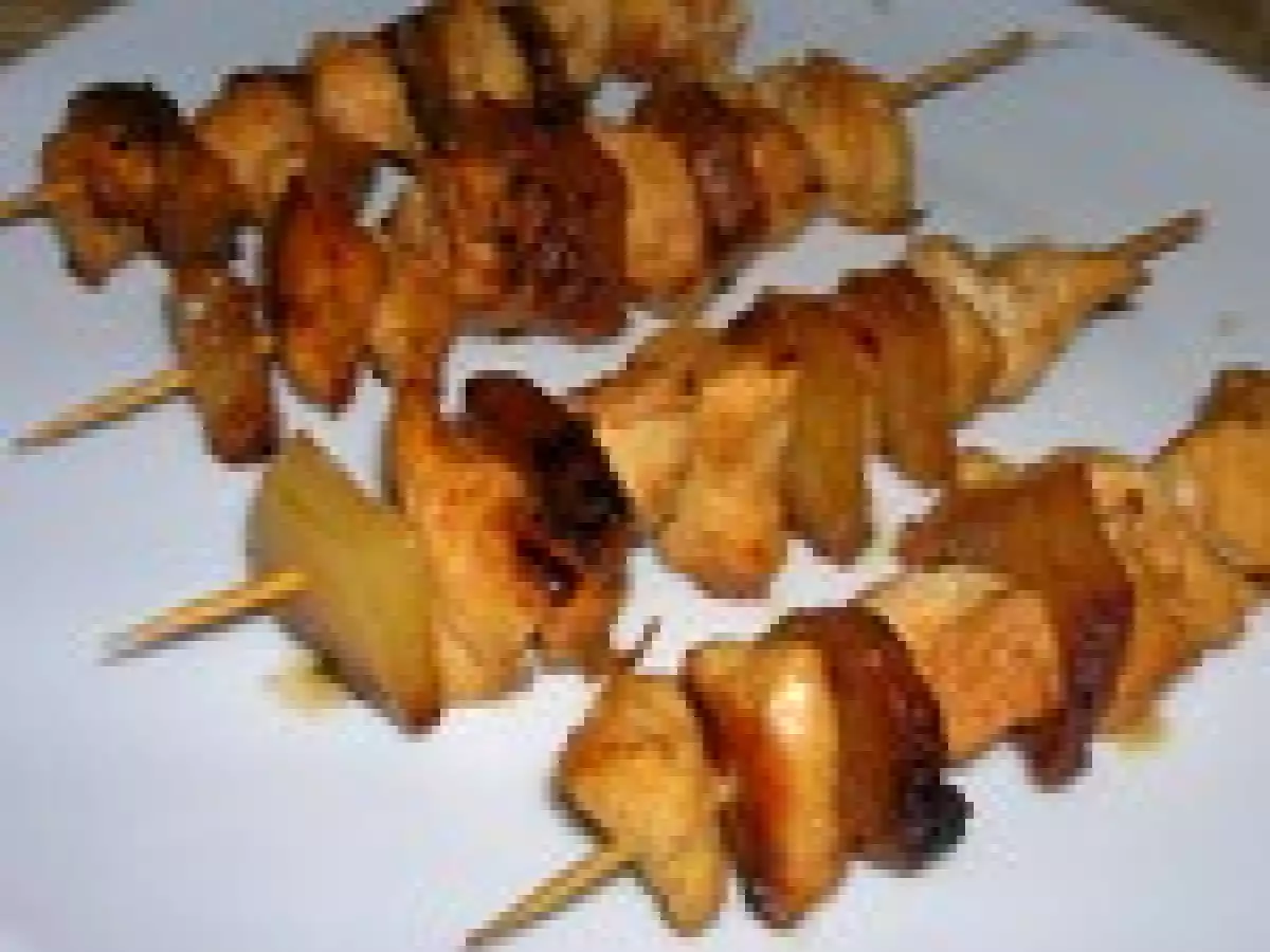 Brochettes de poulet caramélisées - photo 3