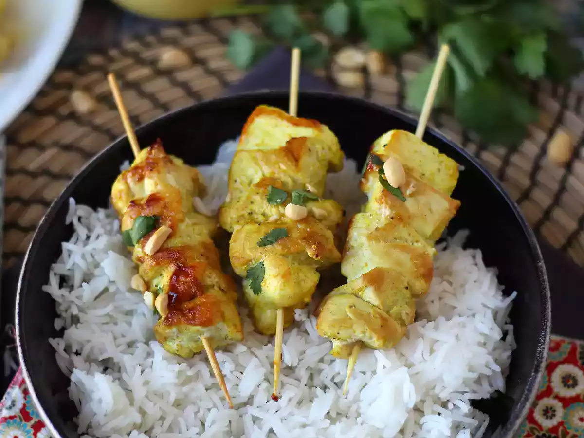 Brochettes de poulet et leur sauce satay, un voyage en cuisine vers l'Asie! - photo 5